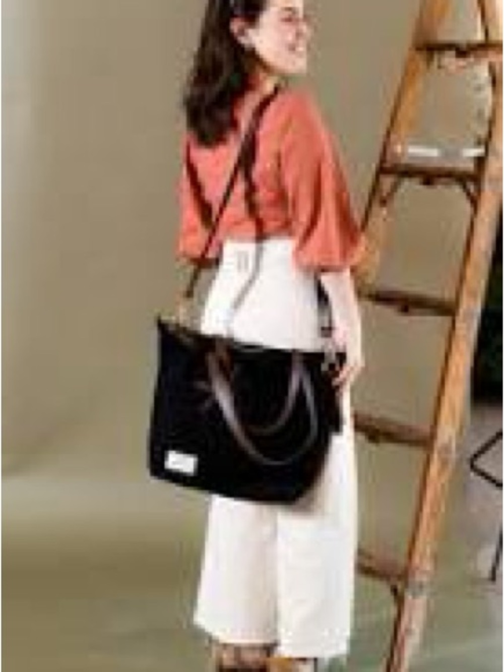 R. Riveter “The ADA” Black Canvas Tote